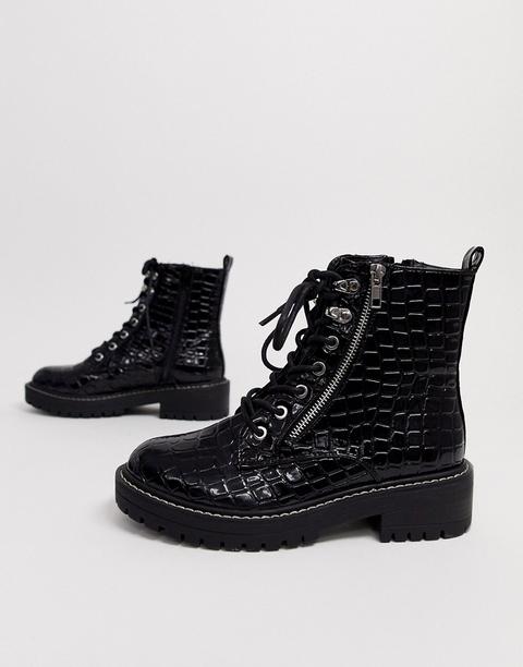 lace up croc boots