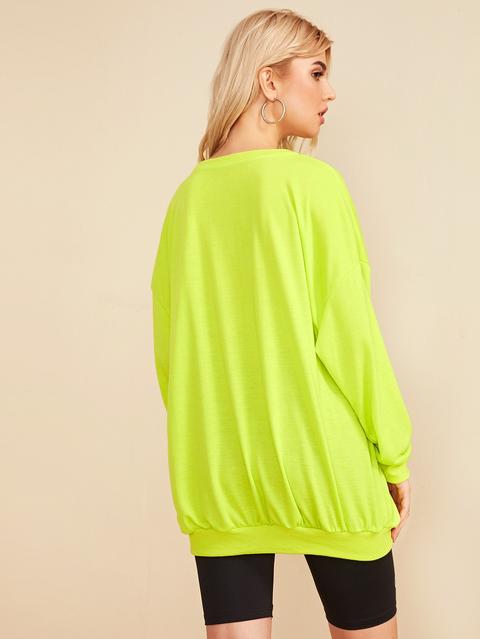 neon lime sweatshirt