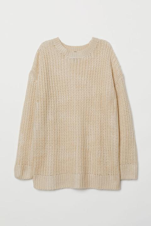 H & M - Pullover In Maglia - Beige