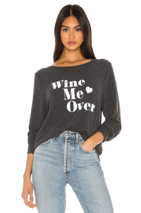 Wine Me Over Baggy Beach Jumper