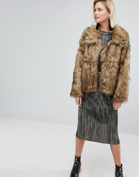 Warehouse Faux Fur Jacket