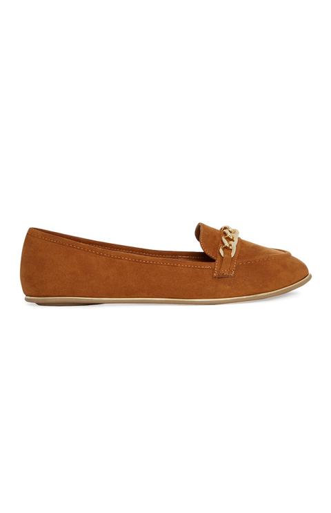 tan flat shoes