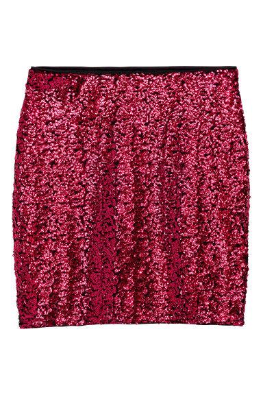 H & M - Falda Brillante - Rosa