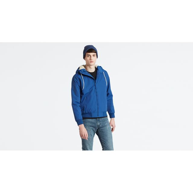 levi's hooded sherpa bomber jacket