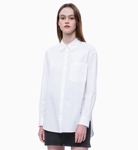 Camicia Oversize In Popeline Di Cotone