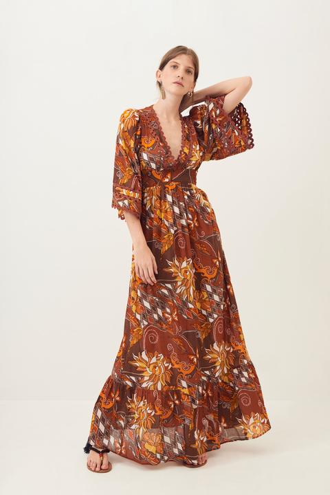 Vestido Largo Ramba Fluido - Antik Batik