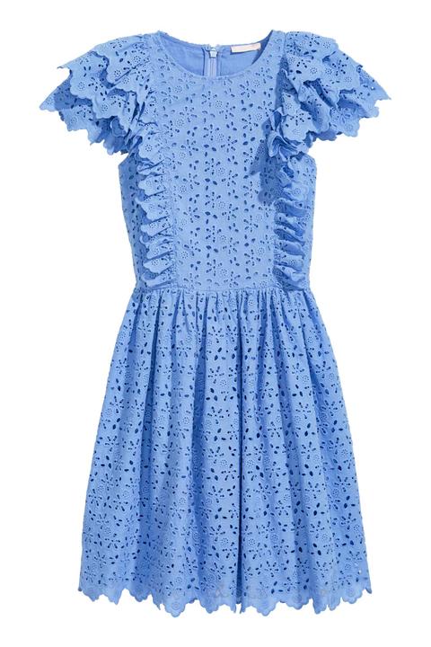 Vestido Con Bordado Inglés