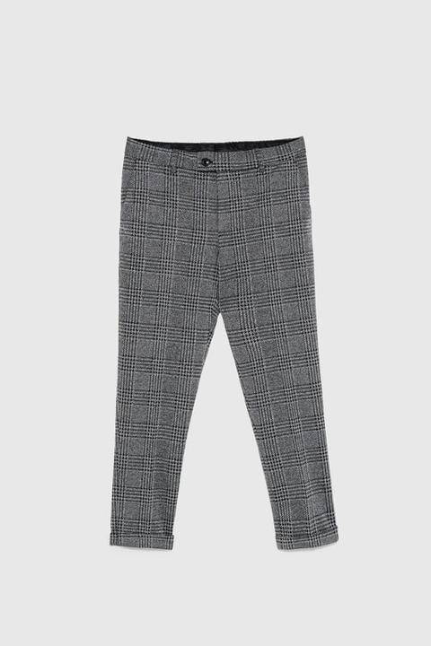 Karierte Hose Comfort Knit