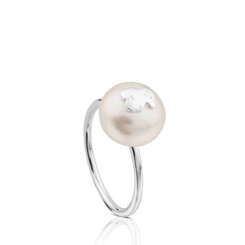 Anillo Tous Pearls De Plata