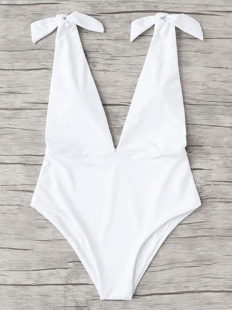 Costume Da Bagno Con Scollo Profondo Con Scollo A Spillo