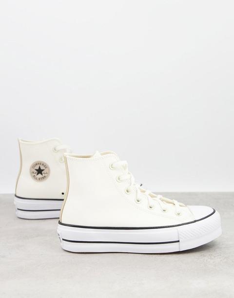 Zapatillas De Deporte Blanco Hueso Con Plataforma Chuck Taylor Lift De Converse