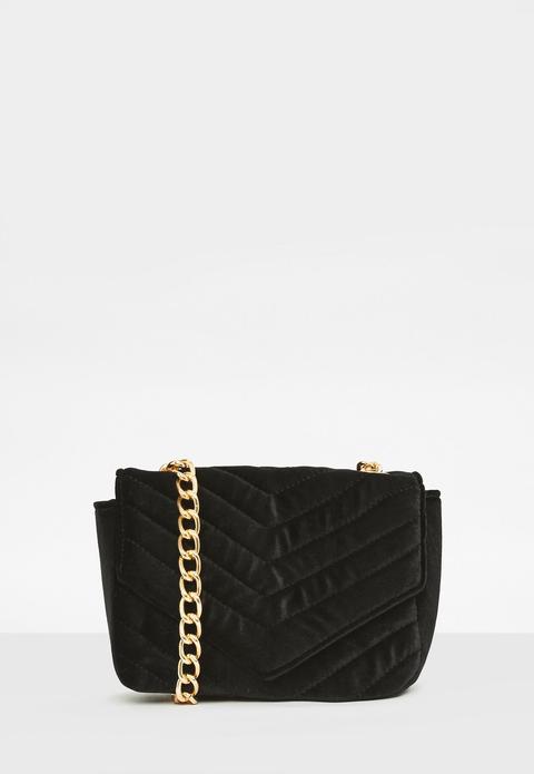 Black Quilted Cross Body Bag, Black From Missguided On 21 Buttons