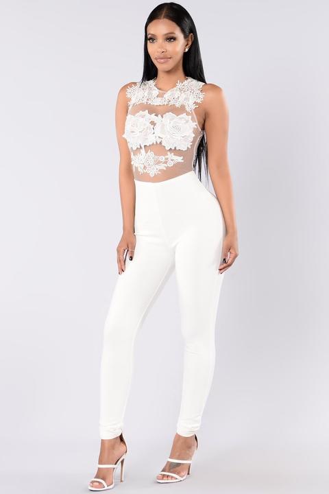 Sweet Revenge Jumpsuit - White