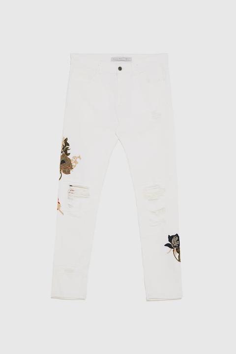 Denim Skinny Bordados