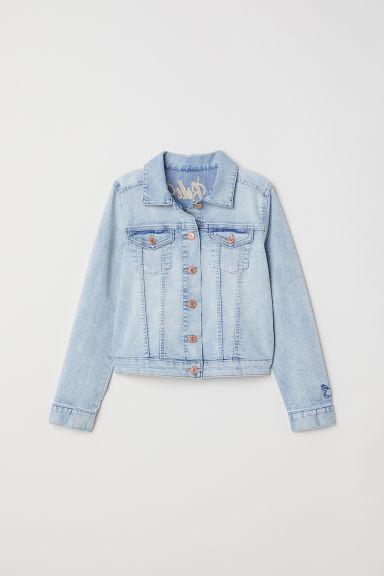 H & M - Giubbotto Di Jeans Ricamato - Blu