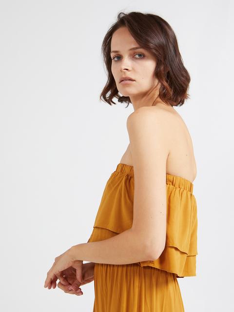 vestito senza spalline