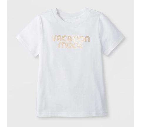 Toddler Short Sleeve 'vacation Mode' Graphic T-shirt - Cat & Jack™ White