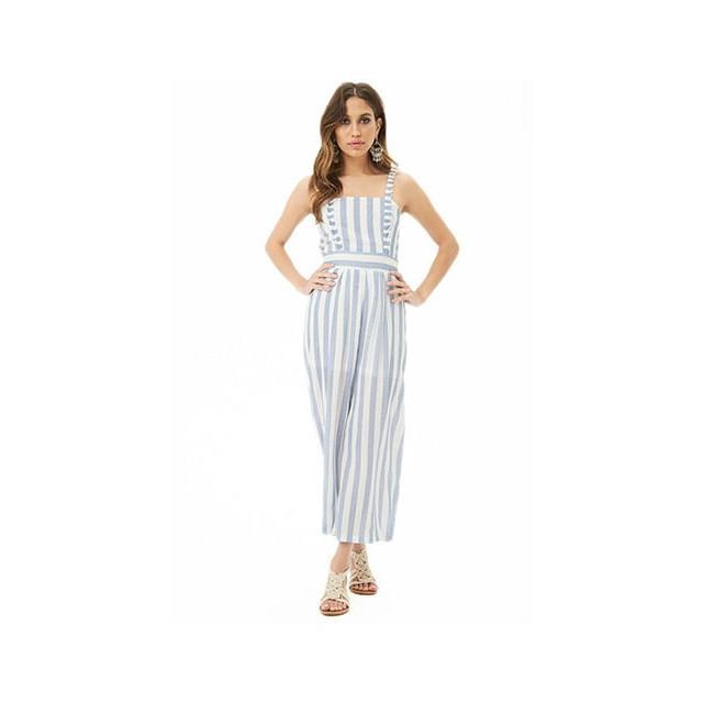 striped cami jumpsuit forever 21