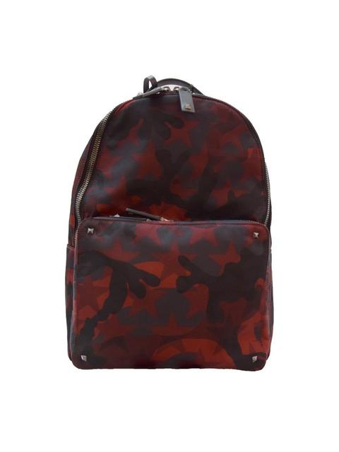 Zaino Donna Pelle Nero Borchie Cerniera Tasche Casual Spalla Frange