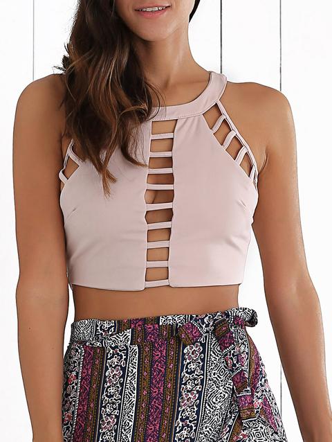 Ladder Cut Out Crop Top