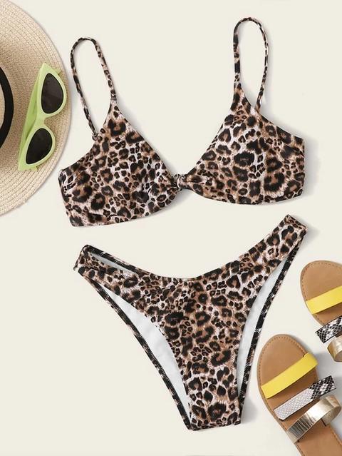 Sets De Bikini Leopardo Multicolor Sexy