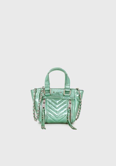 Sac Cabas Cuir Le 1440 Nano Vert Leather Story Femme