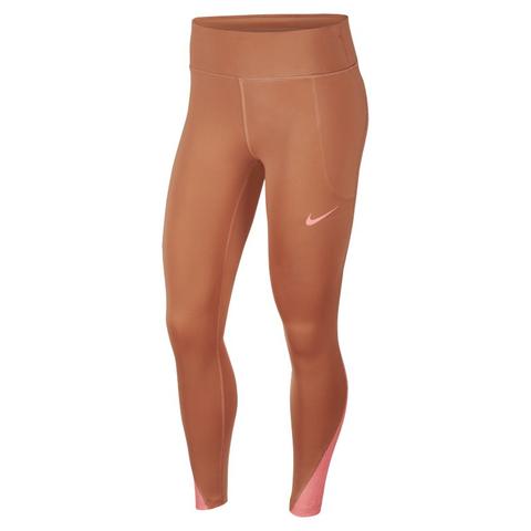 Nike Fast Mallas De Running - Mujer - Marrón
