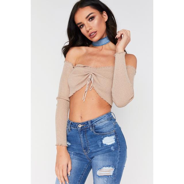 sparkle bardot top