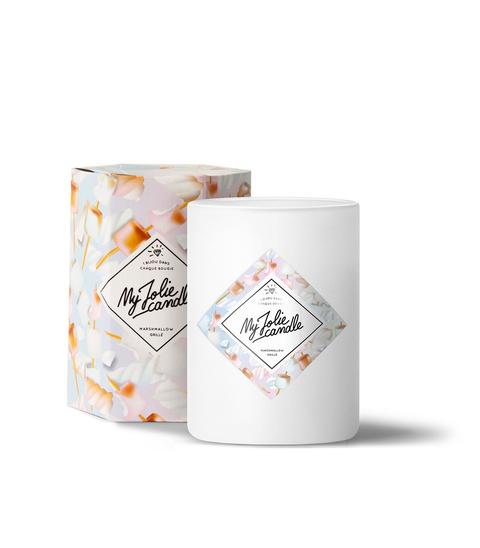 Marshmallow Tostado, Collar Silver, Velas