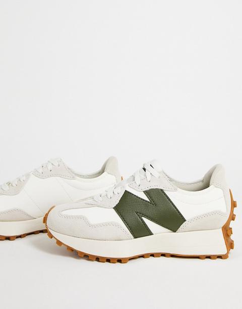 Zapatillas De Deporte Blanco Hueso Y Verdes 327 De New Balance