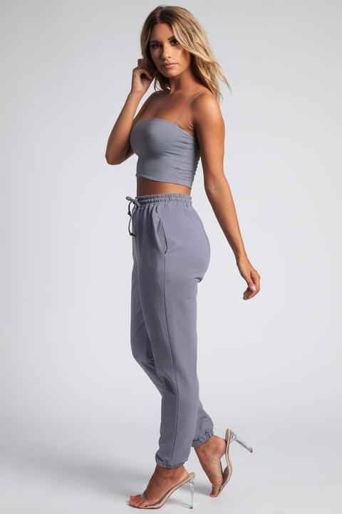 Yvonne Crop Top - Grey