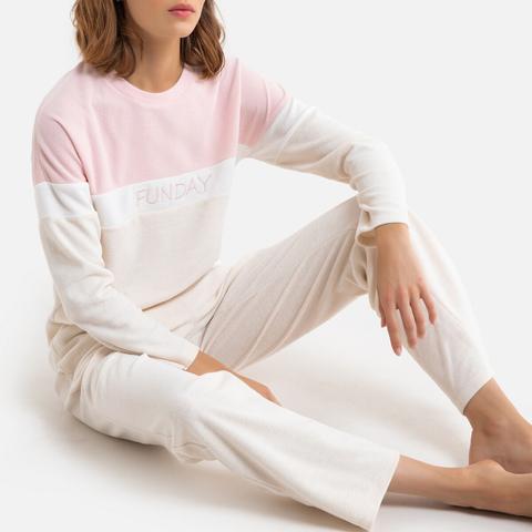 Pyjama Manches Longues Maille Polaire