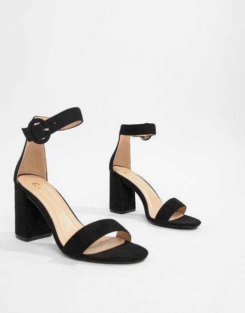 Raid - Genna - Schwarze Sandalen Mit Blockabsatz - Schwarz