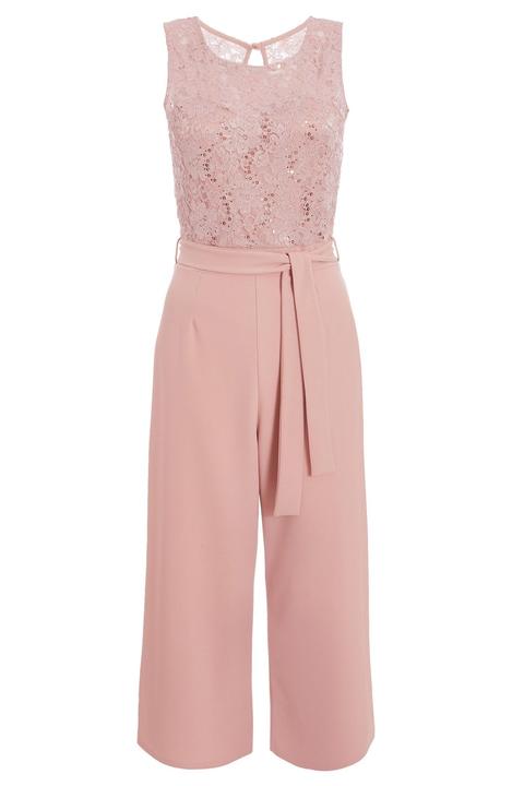 quiz blush jumpsuit