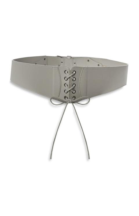 Grey Corset Belt from Primark on 21 Buttons