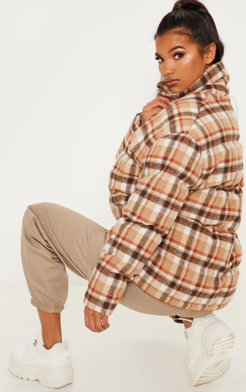 Stone Checked Puffer
