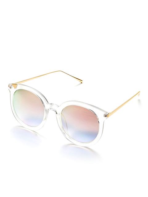 Clear Frame Pink Lens Sunglasses