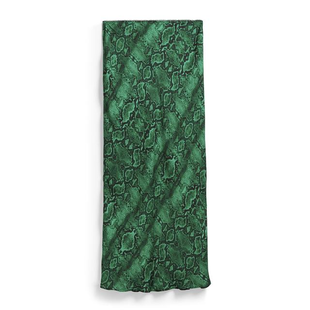 Green Snake Print Skirt from Primark on 