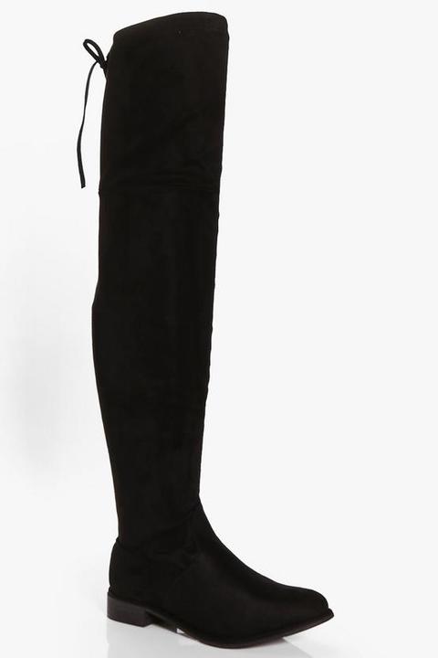 Flat Thigh High Boots