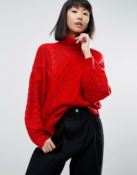 Jersey De Ochos Con Cuello Alto De Asos