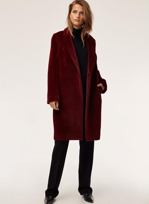 Aritzia store alpaca coat