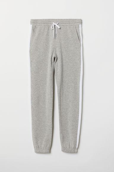 H & M - Pantaloni Con Bande Laterali - Grigio