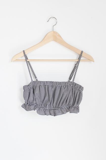 Gingham Crop Top