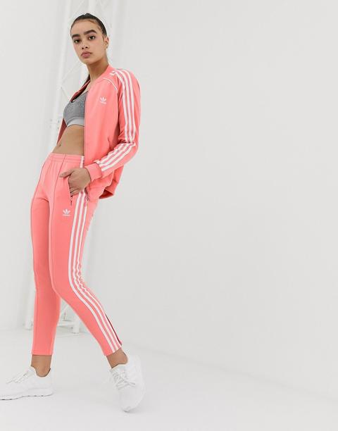 Adidas Originals Track Joggers In Pink