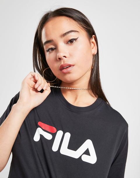 Fila Core Logo Crop T-shirt - Black - Womens