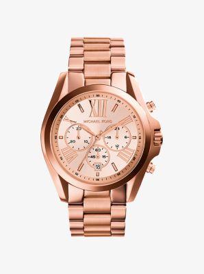 Reloj Bradshaw Oversize En Tono Dorado Rosa