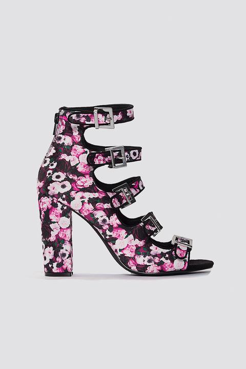 pink multicolor heels