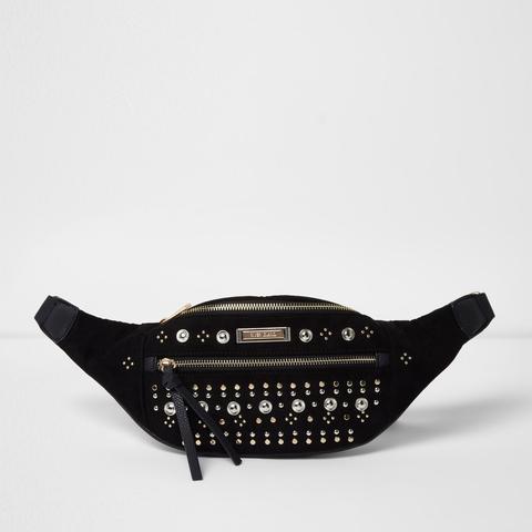 black studded bum bag