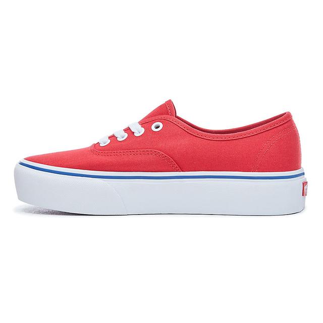 red platform vans