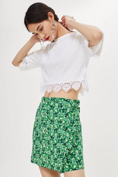 y de seda de 21 punto Mytheresa de Falda lana botones con I76vYfgyb